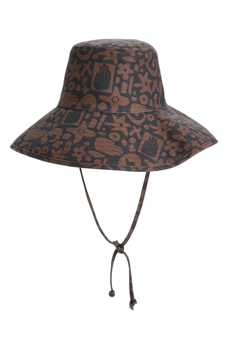 Lack of Color Holiday Cotton Canvas Bucket Hat, Main, color, 