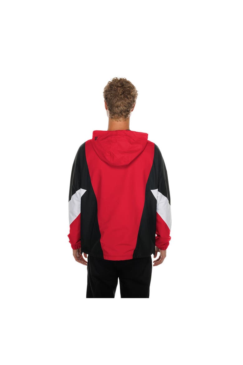 Men's New Era  Scarlet San Francisco 49ers Quarter-Zip Windbreaker Jacket, Alternate, color, Scarlet