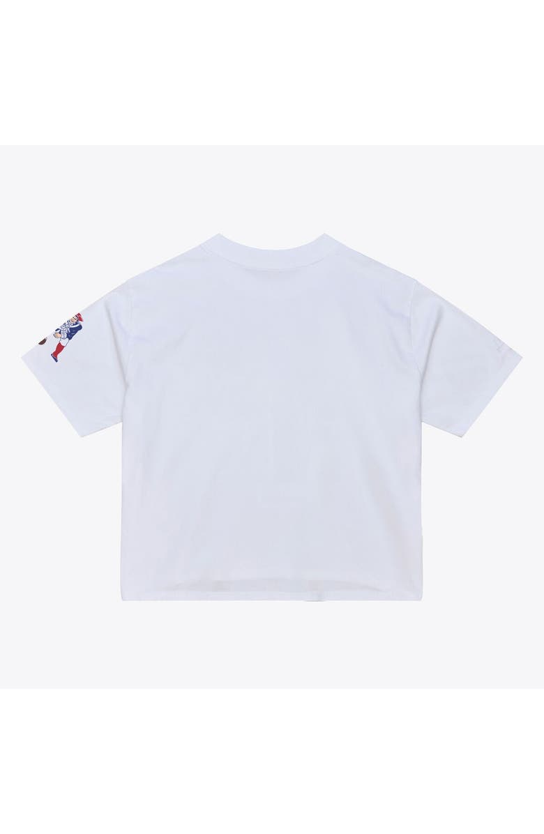 Mitchell & Ness Women's Mitchell & Ness  White New England Patriots Head Coach Cropped T-Shirt, Alternate, color, White