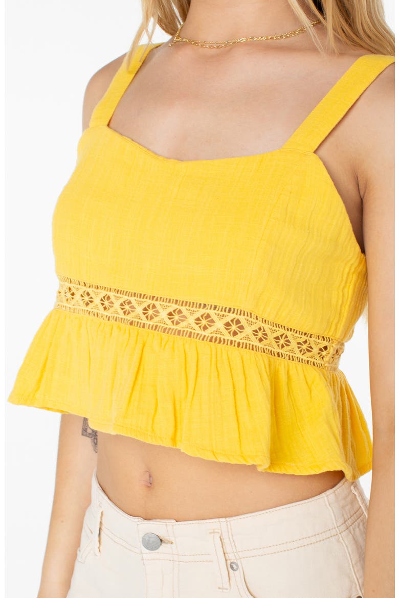 Island Time Cotton Crop Tank, Alternate, color, MIMOSA SOLID