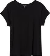 Eileen Fisher Rib Crewneck Organic Cotton T-Shirt