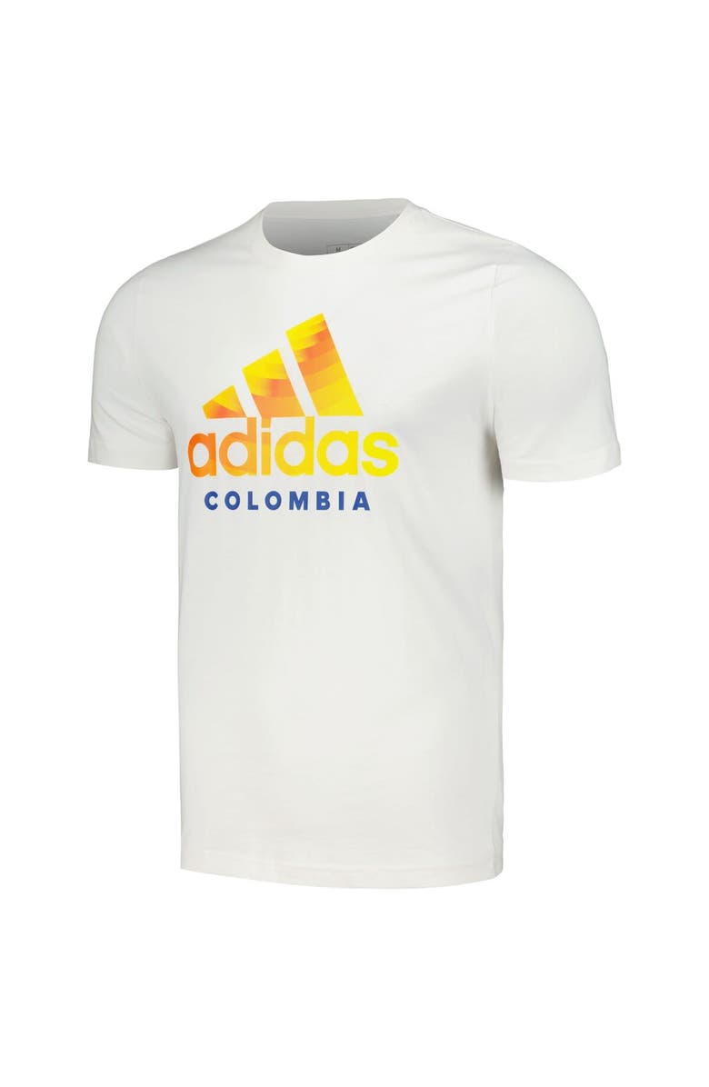 adidas Men's adidas White Colombia National Team 2024 DNA T-Shirt, Alternate, color,