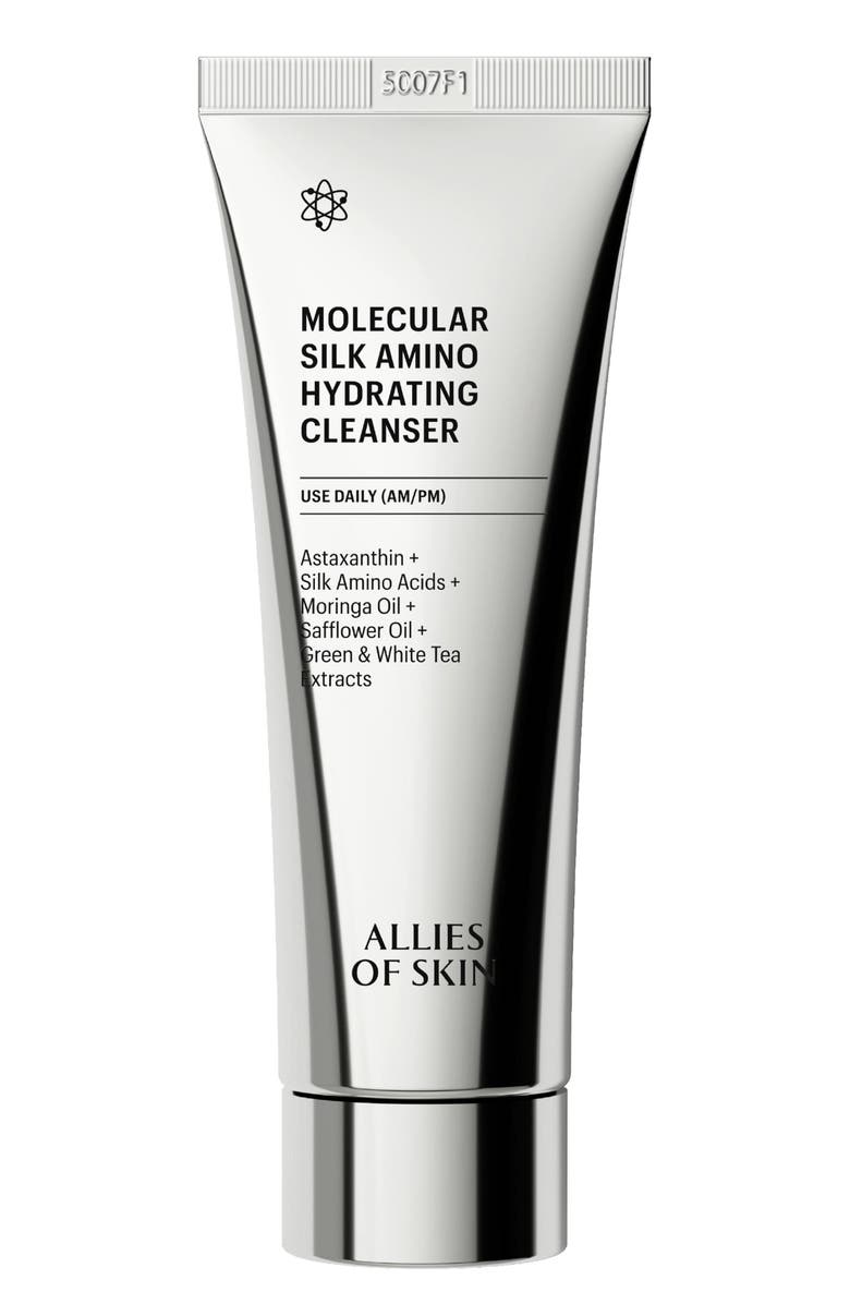 ALLIES OF SKIN Molecular Silk Amino Hydrating Cleanser, Main, color, 