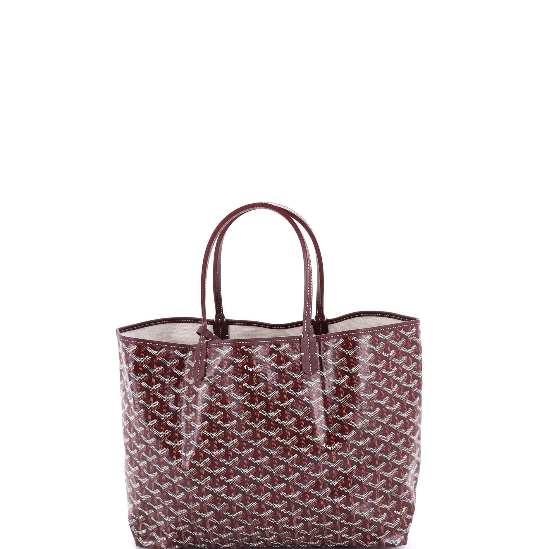 Pre-Owned Goyard Saint Louis Tote Coated Canvas PM, Main, color, Red