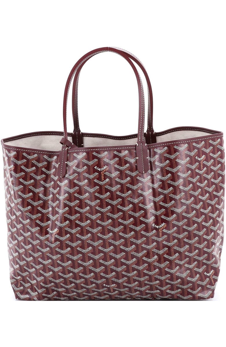 Pre-Owned Goyard Saint Louis Tote Coated Canvas PM, Main, color, Red