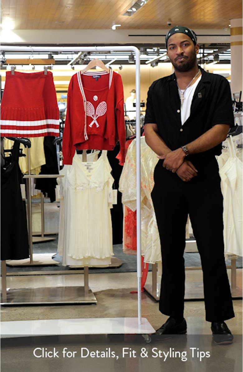 Kids' Knit Tennis Tank, Cardigan & Skirt Set, sales video thumbnail