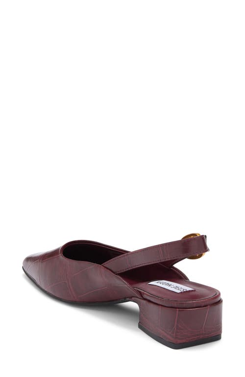 Steve Madden Diona Slingback Pump In Burgundy