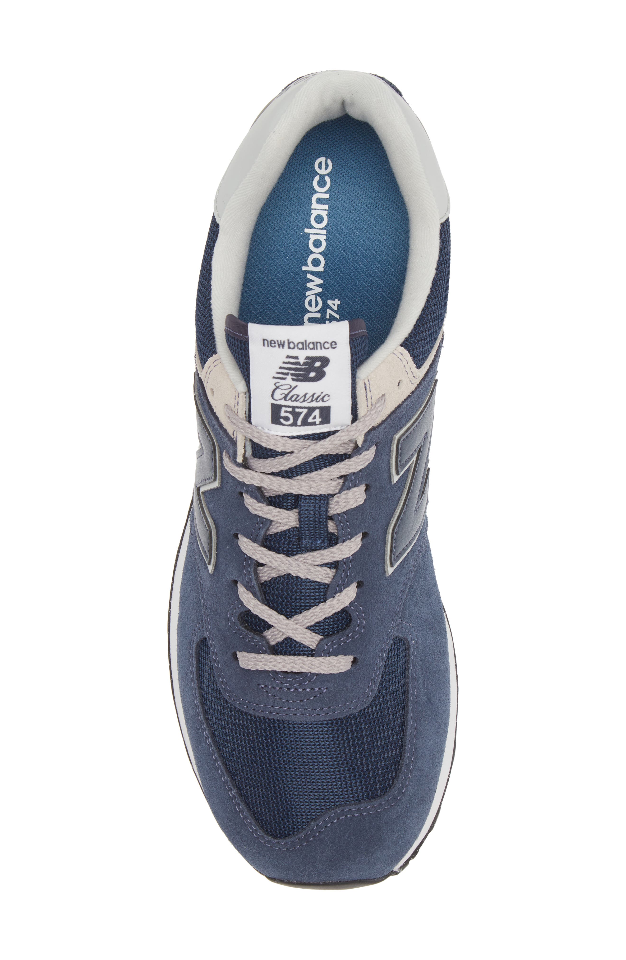 New Balance Gender Inclusive 574 Classic Sneaker, Alternate, color, Navy/ White