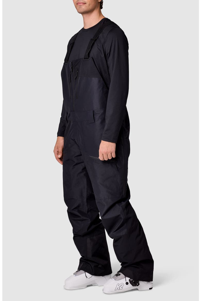 Powderverse Bib Snow Pants, Alternate, color, BLACK