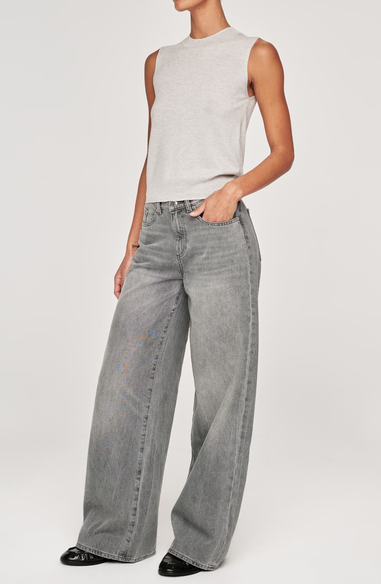 DL1961 Zoie Wide Leg Relaxed Jeans, Alternate, color, Granite
