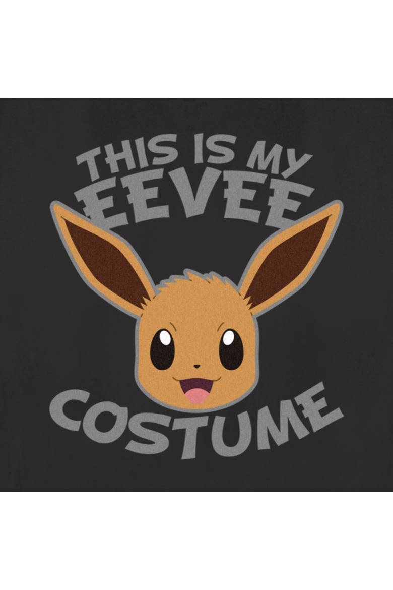 Women's Pokemon Halloween This is my Eevee Costume  Graphic T-Shirt, Alternate, color, Black