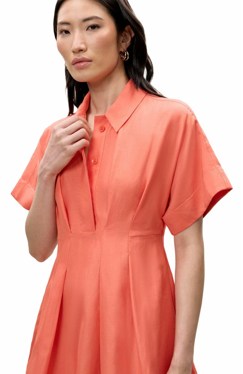 Rebecca Taylor Lena Shine Dress, Alternate, color, Coral