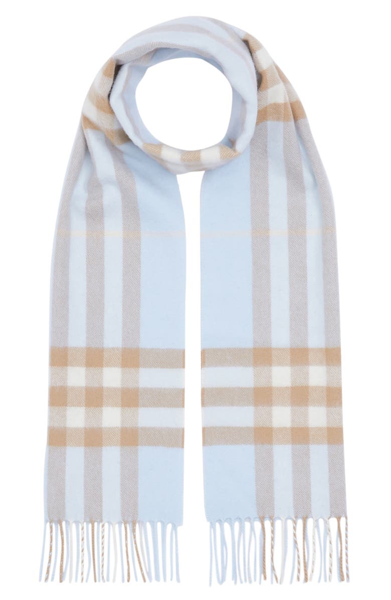Burberry Giant Icon Check Cashmere Scarf, Main, color, 