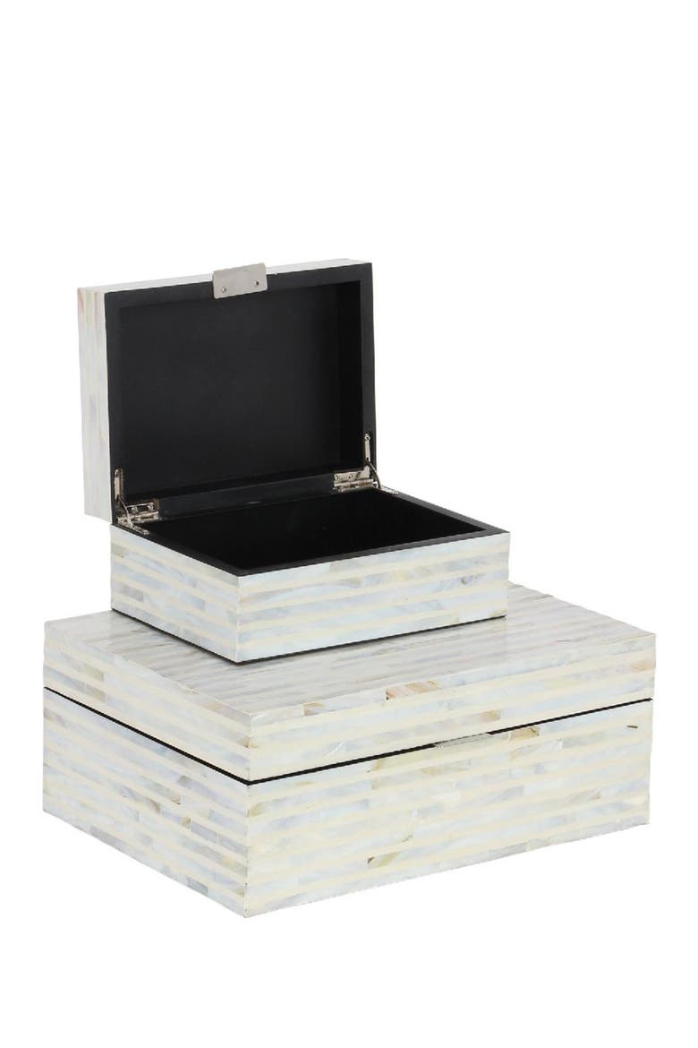 White Coastal Box - Set of 2, Alternate, color, WHITE