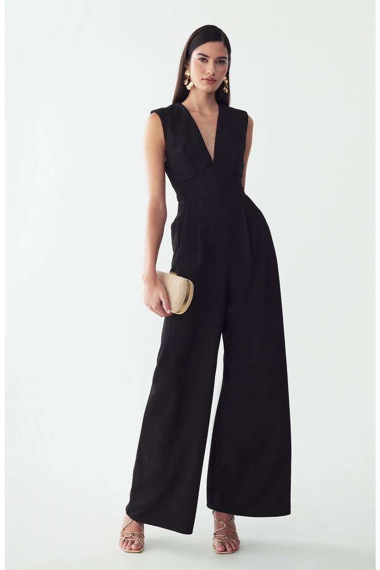 Aurora Jumpsuit, Alternate, color, Black