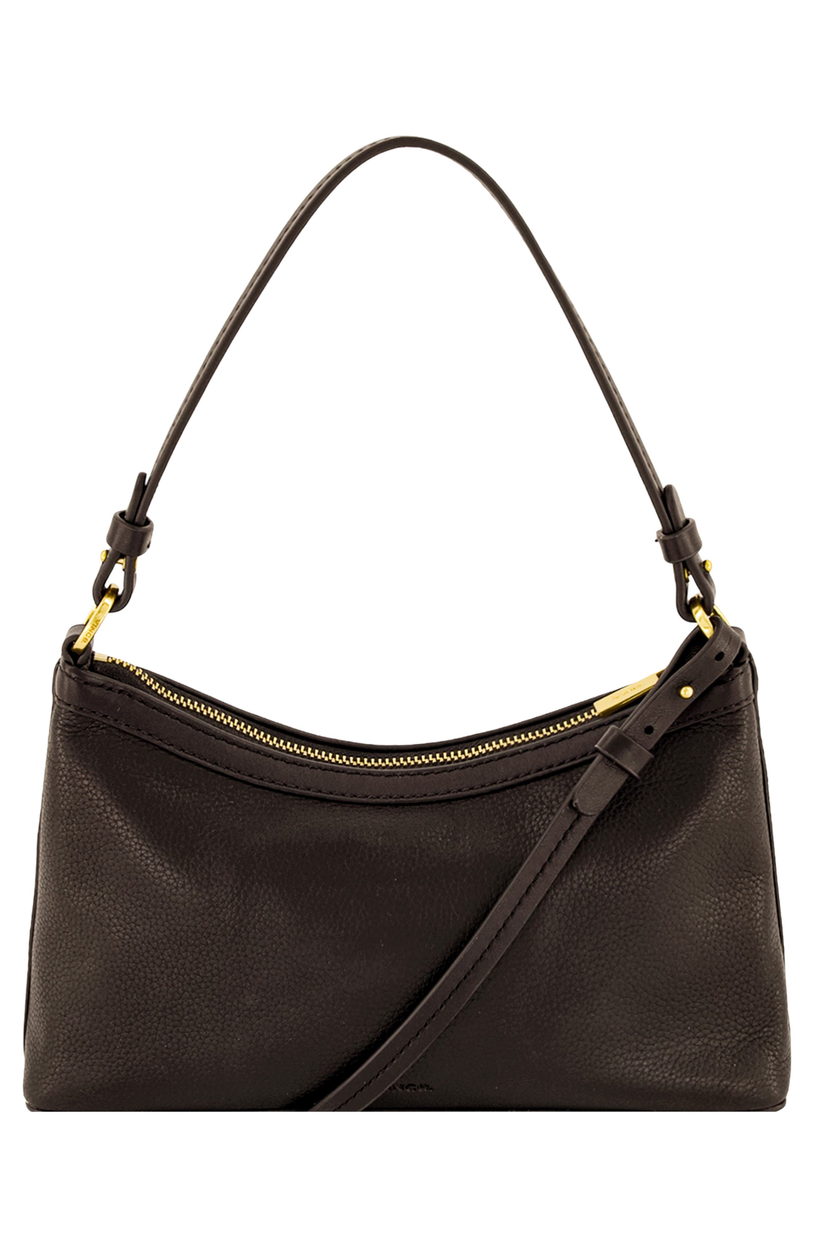 Ava Pebbled Leather Convertible Crossbody Bag, Alternate, color, CACAO