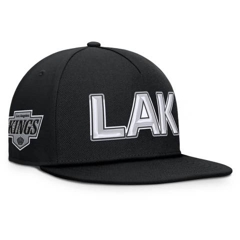 Men's Fanatics Black Los Angeles Kings Authentic Pro Rink Team Code Snapback Hat