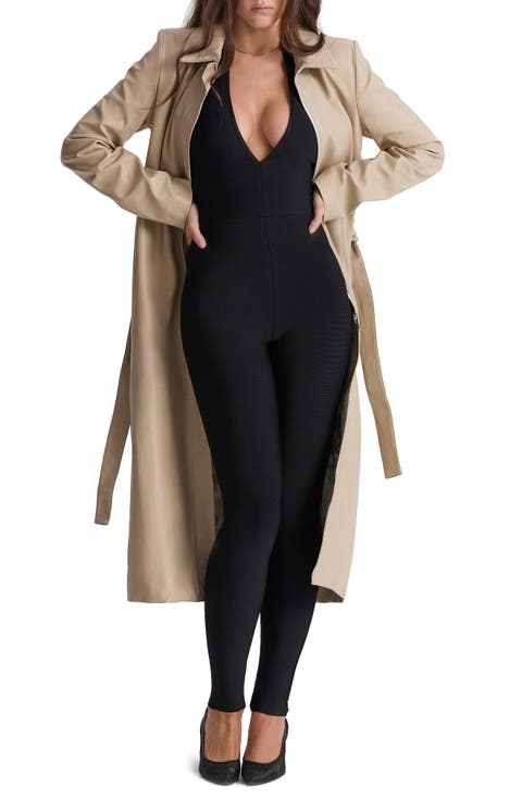 Ariel Faux Leather Coat