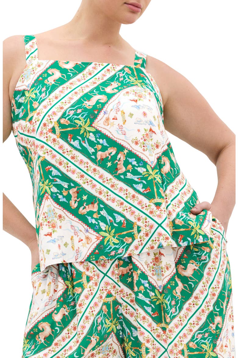 Jayla Scarf Print Tank, Main, color, PRAIRIE SCARF
