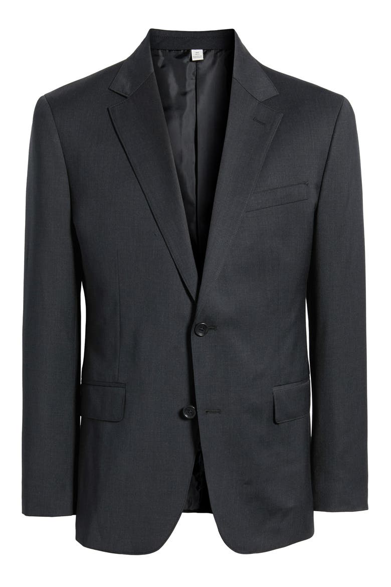 Jetsetter Slim Fit Stretch Wool Blazer, Alternate, color, CHARCOAL