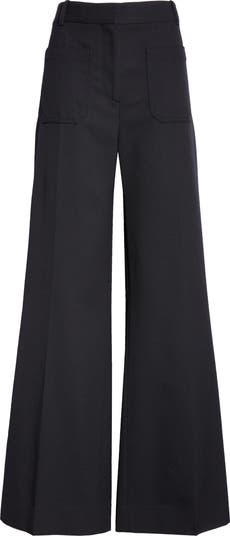 ボトムスその他 Victoria Beckham Cropped black trousers in wool blend Tab Detail Cropped Trouser In Black – Victoria Beckham Int