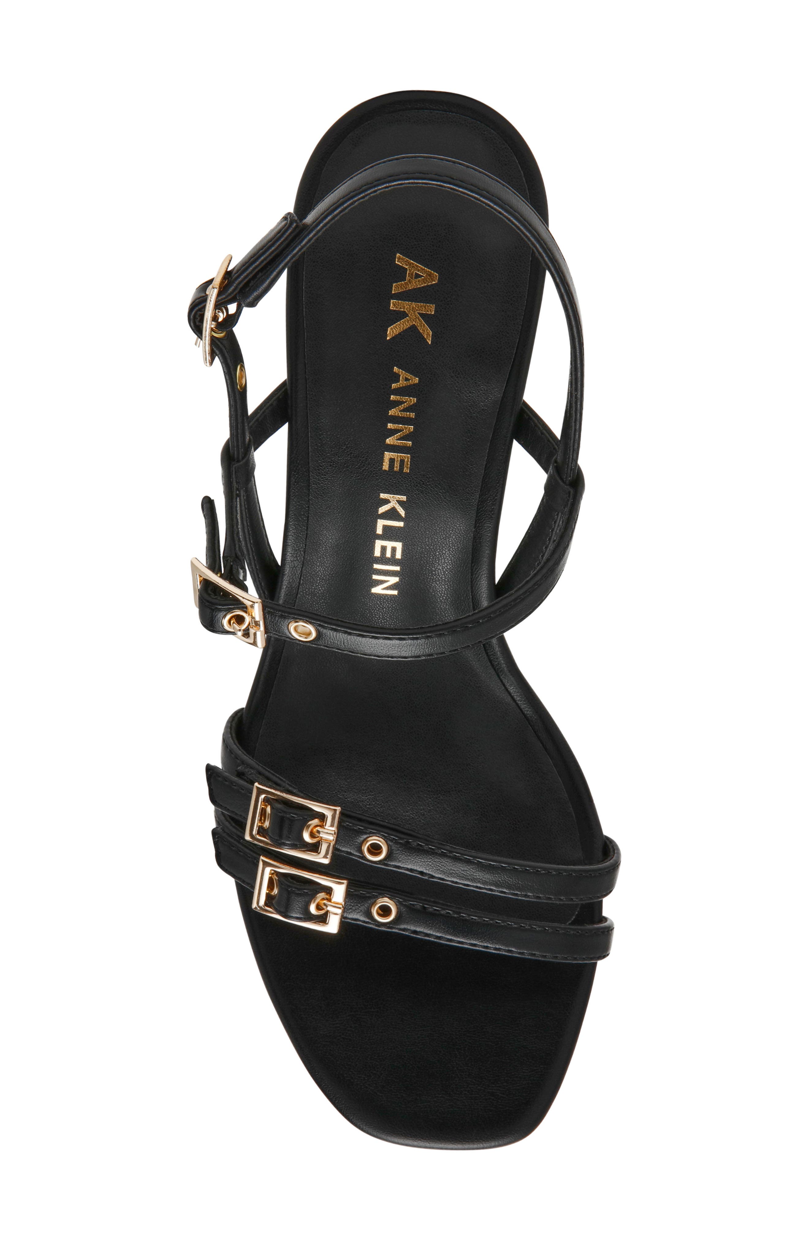 Anne Klein Maybelle Block Heel Sandal, Alternate, color, Black