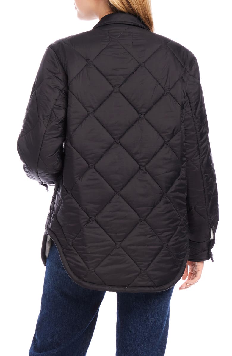 Karen Kane Faux Fur Lined Quilted Jacket, Alternate, color,
