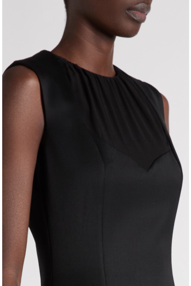 Sleeveless Wool Dress, Alternate, color, BLACK