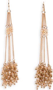 SAACHI Cluster Tassel Drop Earrings