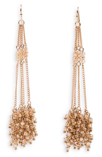 Saachi Cluster Tassel Drop Earrings In Gold