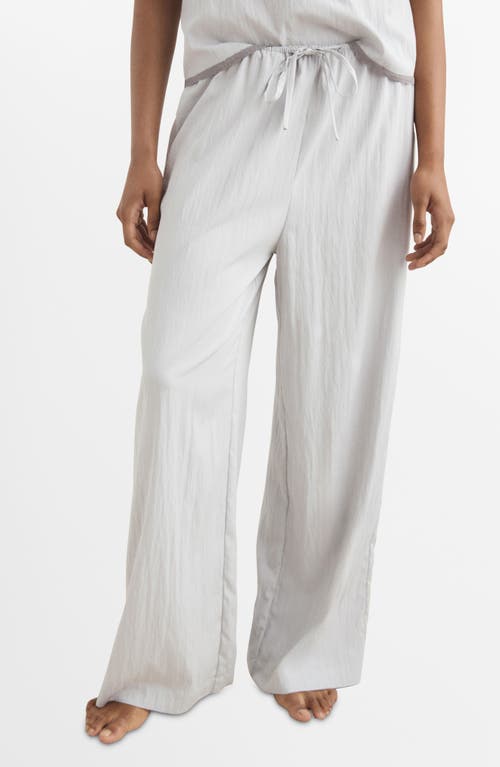 Mango Pajama Pants In White