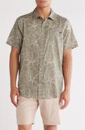 Hurley Caryota Short Sleeve Cotton Button-Up Shirt