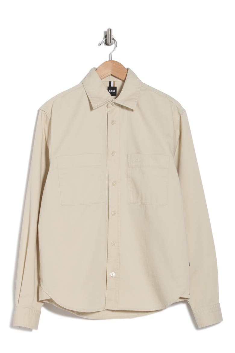 C-Owen Cotton Button-Up Shirt, Alternate, color, OPEN WHITE