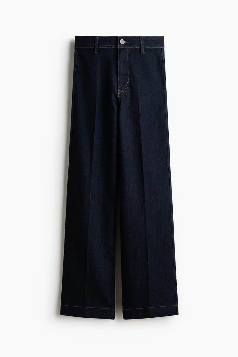 Wide High Jeans, Alternate, color, Dark denim blue