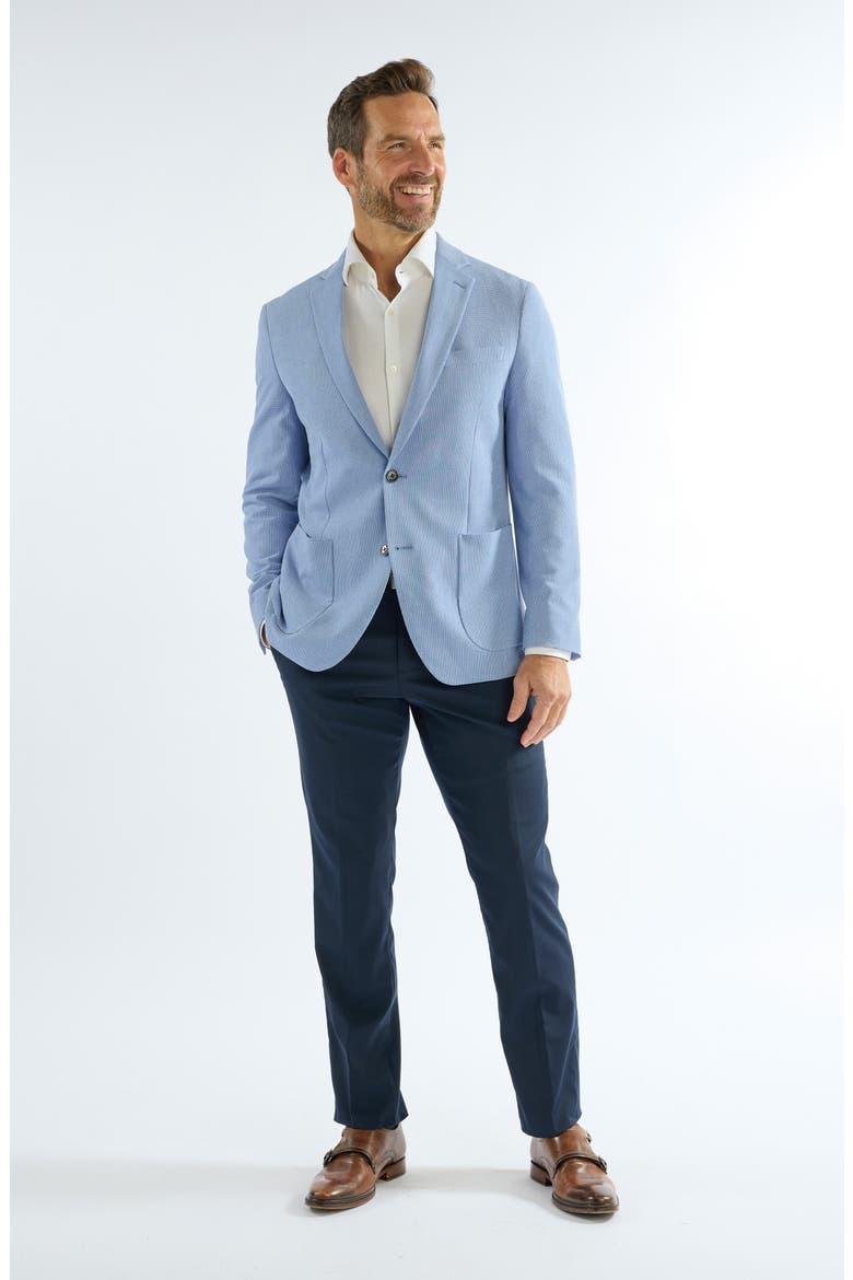 Check Seersucker Sport Coat, Alternate, color, BLUE