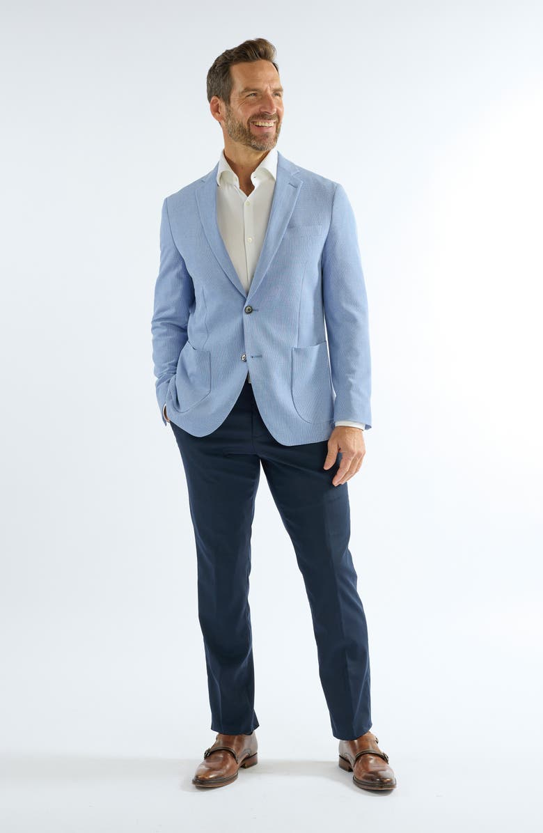 SAVILE ROW CO Check Seersucker Sport Coat, Alternate, color, Blue