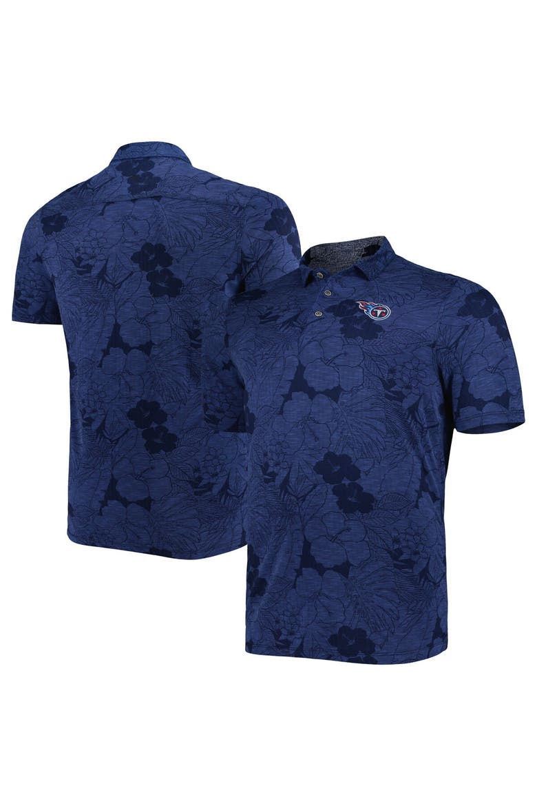 Men's Tommy Bahama Navy Tennessee Titans Big & Tall Miramar Blooms Polo, Main, color, Navy