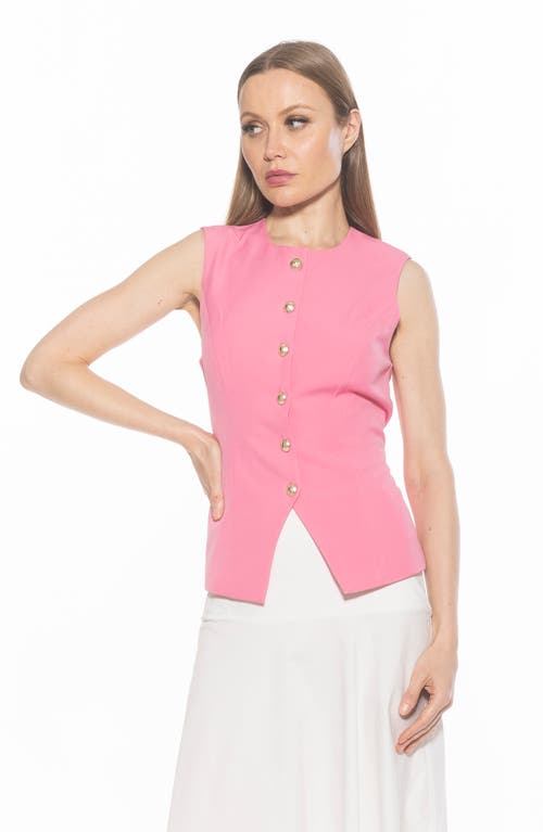 Alexia Admor Kinsley Vest Top In Pink