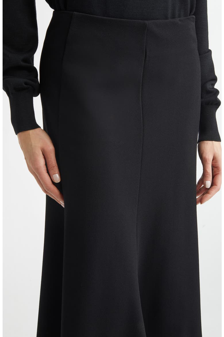 High Low Midi Skirt, Alternate, color, BLACK