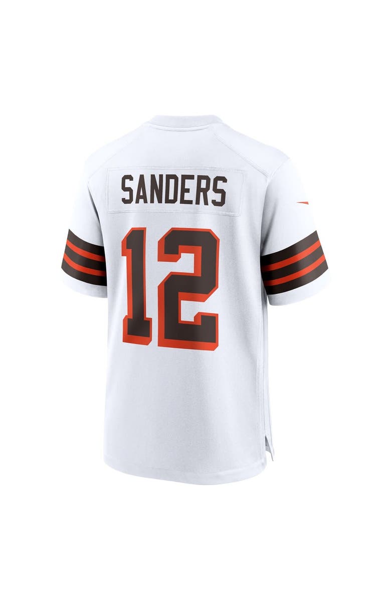 Nike Men's Nike Shedeur Sanders White Cleveland Browns 2025 NFL Draft 2nd Alternate Game Jersey, Alternate, color, White