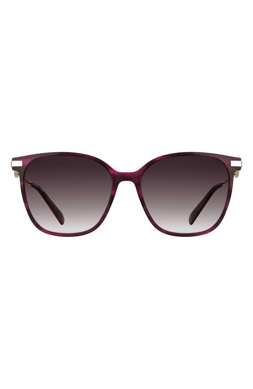 Longchamp Foulonn 55mm Gradient Modified Rectangular Sunglasses In Multi