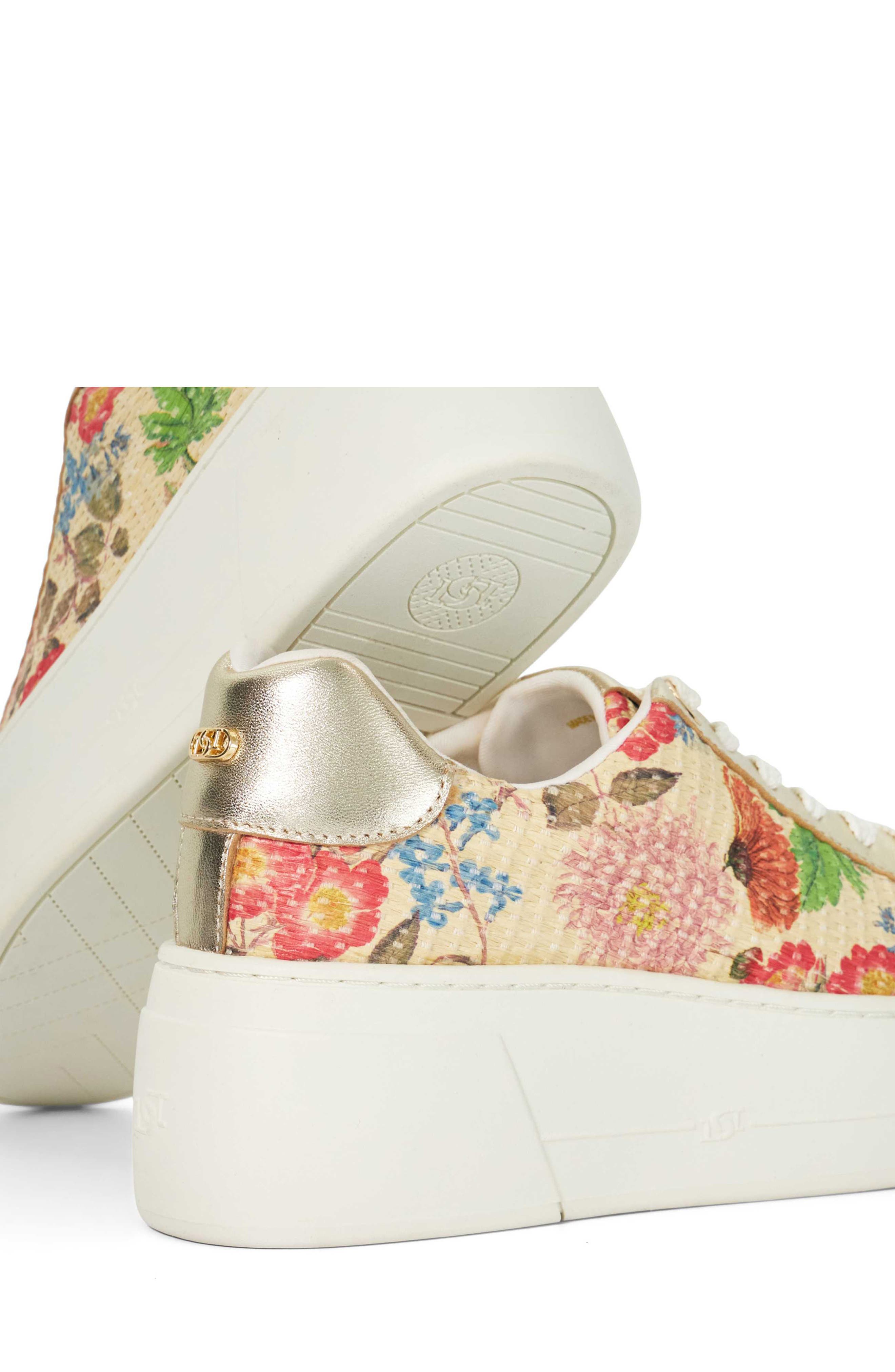 Dune London Episode 2 Platform Sneaker, Alternate, color, Raffia