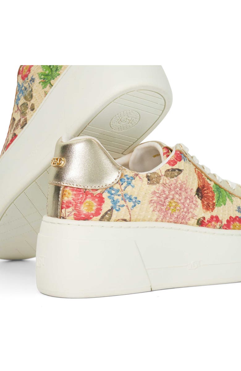 Dune London Episode 2 Platform Sneaker, Alternate, color, Raffia