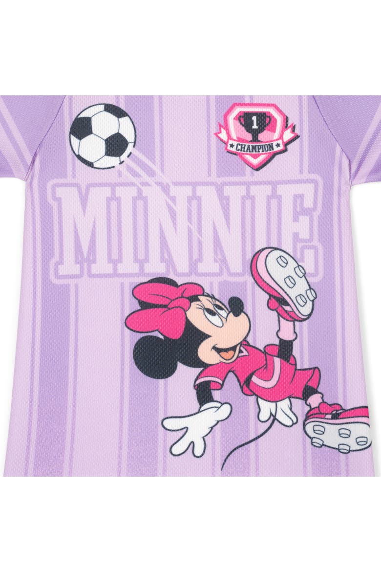 Minnie Mouse Athletic One Piece Romper, Alternate, color, Violet Minnie
