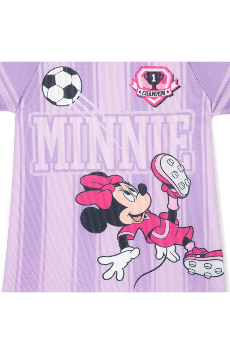 Disney Minnie Mouse Athletic One Piece Romper, Alternate, color, Violet Minnie