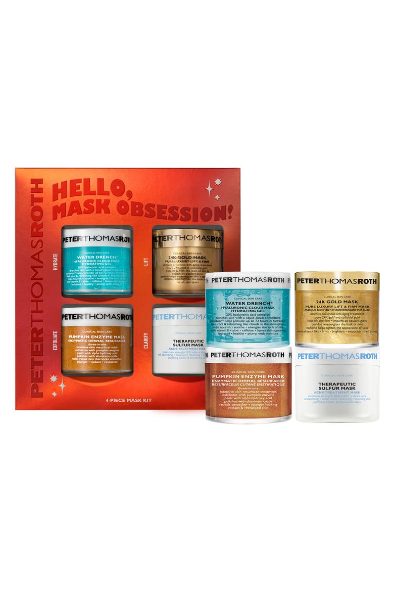 Hello, Mask Obsession! 4-Piece Mask Kit $167 Value, Main, color, NO COLOR