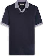Bugatchi Tipped Johnny Collar Polo
