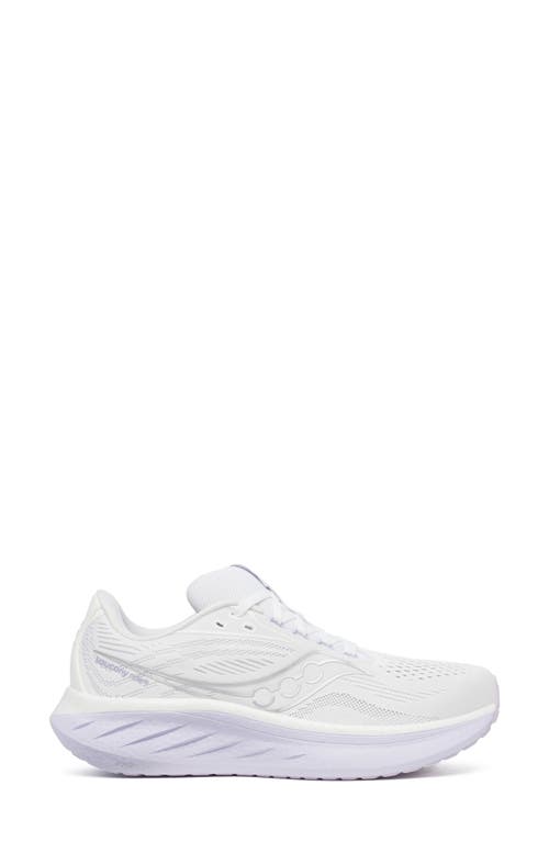 Saucony Ride 18 Running Shoe In White