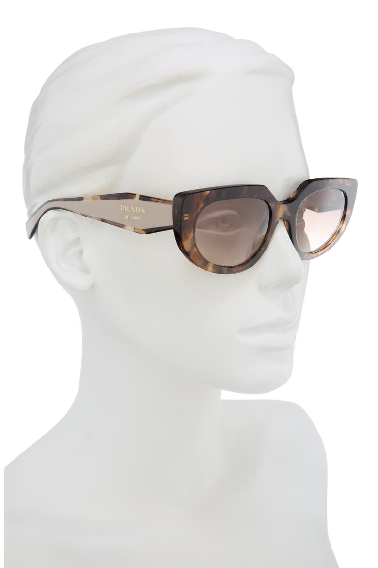 53mm Oval Sunglasses, Alternate, color, TORTOISE/ BROWN