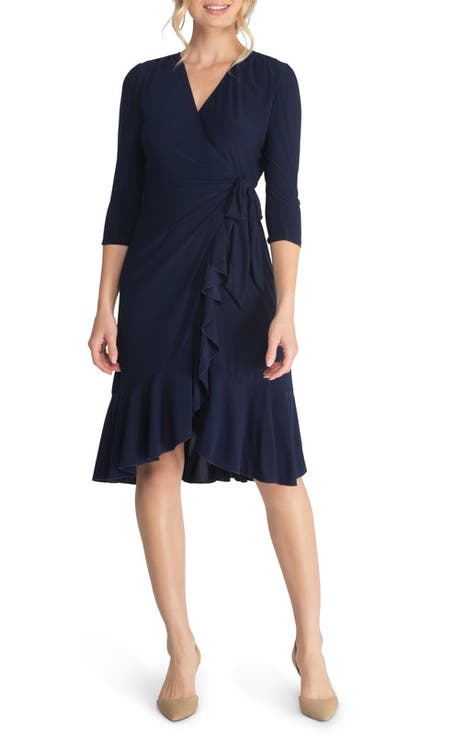 Whimsy Midi Wrap Dress